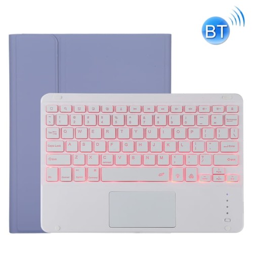 Etui Bezprzewodowa Podświetlana Klawiatura do iPad Pro 11 2021 fioletowe