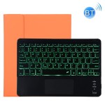 Etui Bezprzewodowa Podświetlana Klawiatura do iPad Pro 11 2021 pomarańczowe