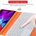 Etui Bezprzewodowa Klawiatura Gładzik do iPad Pro 12.9 2021/2020 pomarańczowe