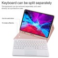 Etui Bezprzewodowa Klawiatura Gładzik do iPad Pro 12.9 2021/2020 różowe
