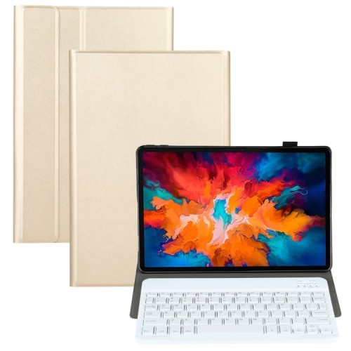 Etui z wyjmowaną klawiaturą do Lenovo Tab P11 Pro złote