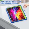Mocne Pancerne Etui do iPad Pro 12.9 2020/2021 niebiesko-zielone
