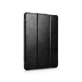 Skórzane Etui ICARER do iPad Pro 12.9 2021 czarne