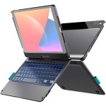 WIWU Obrotowe Etui Podświetlana Klawiatura TouchPad do iPad Pro 11 2018