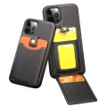 QIALINO Skórzane Etui Holder iPhone 12 Pro Max czarne