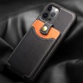 QIALINO Skórzane Etui Holder iPhone 12 Pro Max czarne