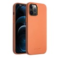 Skórzane Etui Plecki Obudowa QIALINO iPhone 12 Pro Max brązowe