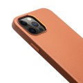 Skórzane Etui Plecki Obudowa QIALINO iPhone 12 Pro Max brązowe