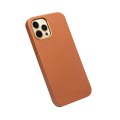 QIALINO MagSafe Skórzane Etui do iPhone 12 Pro Max brązowe