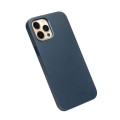 QIALINO MagSafe Skórzane Etui do iPhone 12 Pro Max granatowe