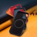 QIALINO MagSafe Skórzane Etui do iPhone 12 Pro Max granatowe