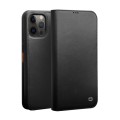 Skórzane Etui Pokrowiec QIALINO do iPhone 12 / iPhone 12 Pro czarne