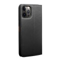 Skórzane Etui Pokrowiec QIALINO do iPhone 12 / iPhone 12 Pro czarne
