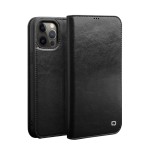 QIALINO Eleganckie Skórzane Etui Pokrowiec do iPhone 12/ iPhone 12 Pro czarne
