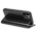 QIALINO Eleganckie Skórzane Etui Pokrowiec do iPhone 12/ iPhone 12 Pro czarne