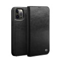 QIALINO Eleganckie Skórzane Etui Pokrowiec do iPhone 12 Pro Max czarne