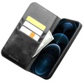 QIALINO Eleganckie Skórzane Etui Pokrowiec do iPhone 12 Pro Max czarne