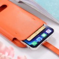 MagSafe Etui Wsuwka Sleeve do iPhone 12 Pro Max pomarańczowe