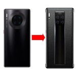Obudowa Skórzane Etui Back Cover Huawei Mate 30 Pro czarne