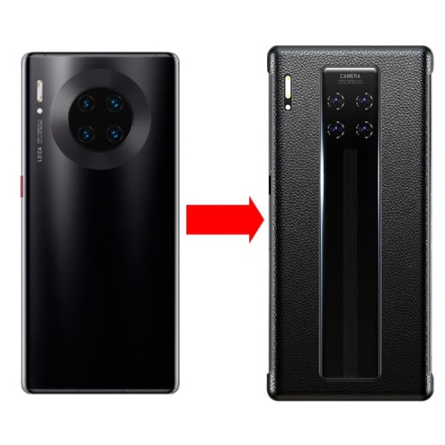Obudowa Skórzane Etui Back Cover Huawei Mate 30 Pro czarne