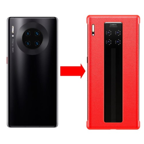 Obudowa Skórzane Etui Back Cover Huawei Mate 30 Pro czerwone
