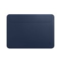 WIWU Skórzana Torba Aktówka Wsuwka do MacBook Pro 15.4 granatowa