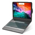 JIUYU Mocne Etui Podświetlana Klawiatura TouchPad do iPad Pro 12.9 2021/2020