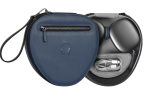 WIWU Skórzane Eleganckie Etui Ochronne do AirPods Max niebieskie