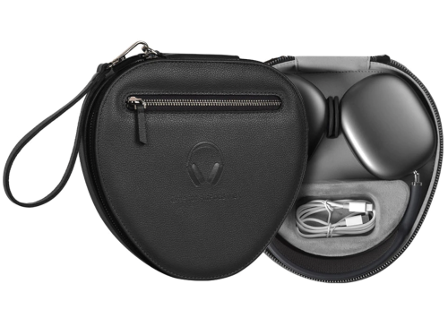 WIWU Skórzane Eleganckie Etui Ochronne do AirPods Max czarne