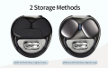 WIWU Skórzane Eleganckie Etui Ochronne do AirPods Max białe/beżowe