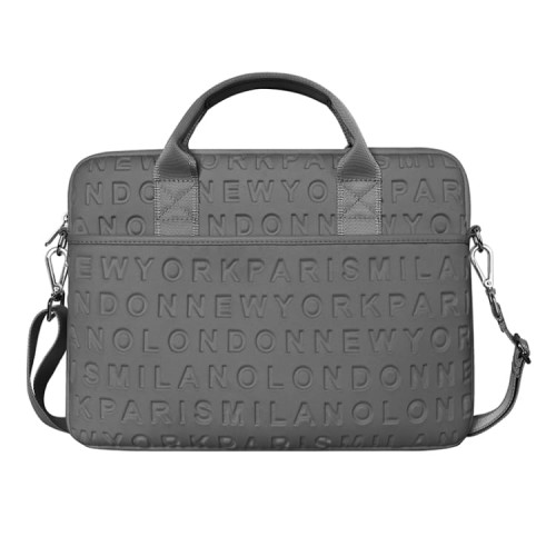 WIWU Elegancka Tłoczona Torba do MacBook Pro Air 13.3 szara