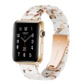 Piękna Bransoleta Żywica Stal Nierdzewna do Apple Watch 38mm/40mm nugat