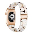 Piękna Bransoleta Żywica Stal Nierdzewna do Apple Watch 38mm/40mm nugat