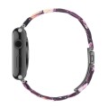 Piękna Bransoleta Żywica Stal Nierdzewna do Apple Watch 38mm/40mm fioletowa