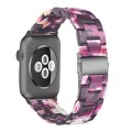 Piękna Bransoleta Żywica Stal Nierdzewna do Apple Watch 42mm/44mm fioletowa