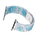 Piękna Bransoleta Żywica Stal Nierdzewna do Apple Watch 38mm/40mm błękitna