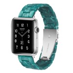 Piękna Bransoleta Żywica Stal Nierdzewna do Apple Watch 42mm/44mm zielona