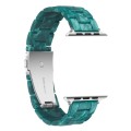 Piękna Bransoleta Żywica Stal Nierdzewna do Apple Watch 42mm/44mm zielona