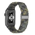 Piękna Bransoleta Żywica Stal Nierdzewna do Apple Watch 42mm/44mm zielona army green