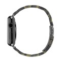 Piękna Bransoleta Żywica Stal Nierdzewna do Apple Watch 42mm/44mm zielona army green