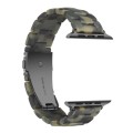 Piękna Bransoleta Żywica Stal Nierdzewna do Apple Watch 38mm/40mm zielona army green