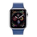 QIALINO Skórzany pasek loop do Apple Watch 42/44mm granatowy