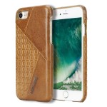 Skórzane Etui PIERRE CARDIN iPhone 8 brązowe jasne 