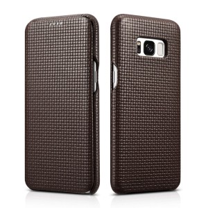 Etui Skórzany Pokrowiec ICARER Samsung Galaxy S8 brązowy