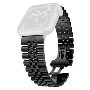 Piękna Bransoleta ze Stali Nierdzewnej do Apple Watch 38mm/40mm czarna