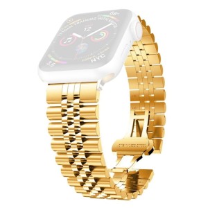 Piękna Bransoleta ze Stali Nierdzewnej do Apple Watch 42mm/44mm złota