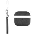 MOMAX Piękne Etui z Paskiem do AirPods Pro szare ciemne
