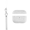 MOMAX Piękne Etui z Paskiem do AirPods Pro szare jasne