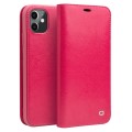 QIALINO Elegancki Skórzany Pokrowiec do iPhone 11 różowy