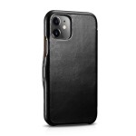 iCARER Skórzany Magnetyczny Pokrowiec iPhone 11 czarny